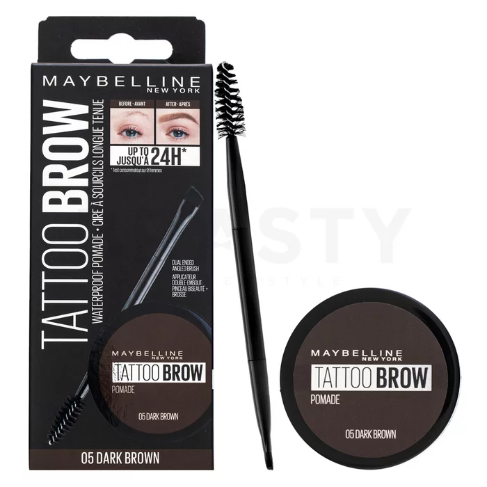 Maybelline Tattoo Brow Pomade gel za obrve 2v1 05 Dark Brown