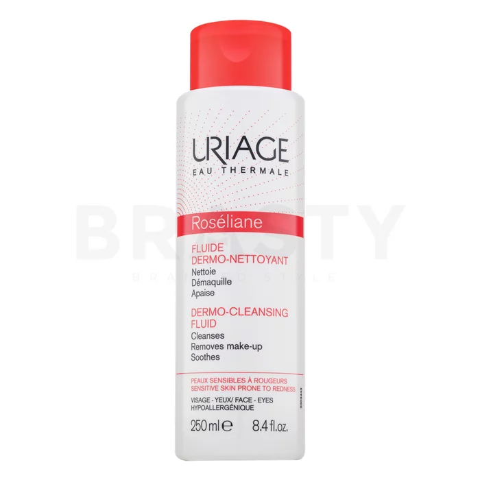 Uriage Roséliane Anti-Redness Dermo-Cleansing Fluid čistiaci balzam pre veľmi citlivú pleť 250 ml
