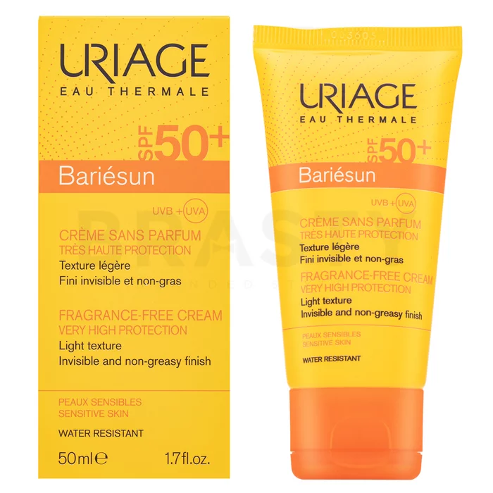 Uriage Bariésun krema za sončenje brez parfuma Fragrance-Free Cream Very High Protection SPF50+ 50 ml