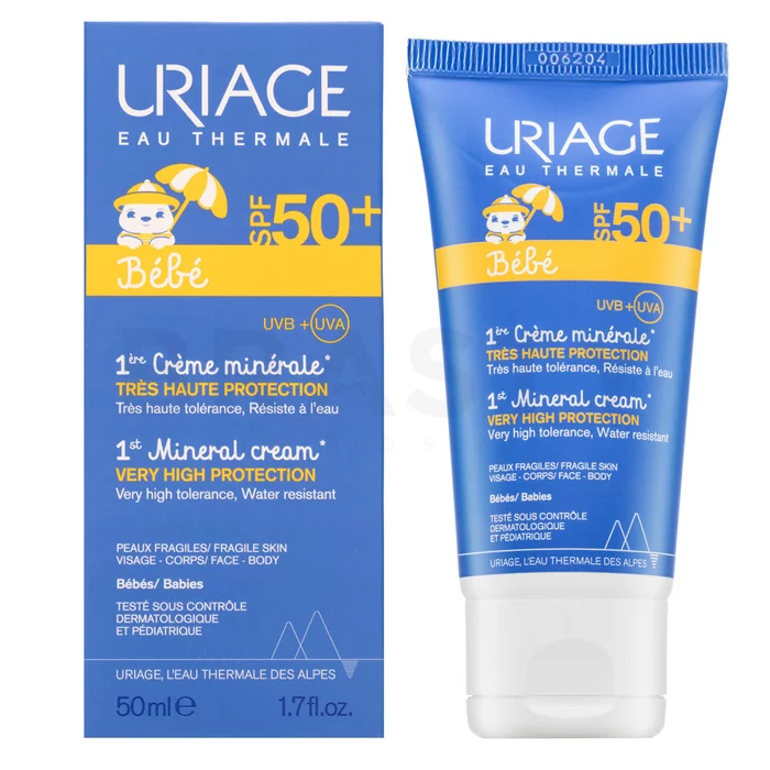 Uriage Bébé 1st Mineral Cream SPF50+ beschermende crème voor kinderen 50 ml