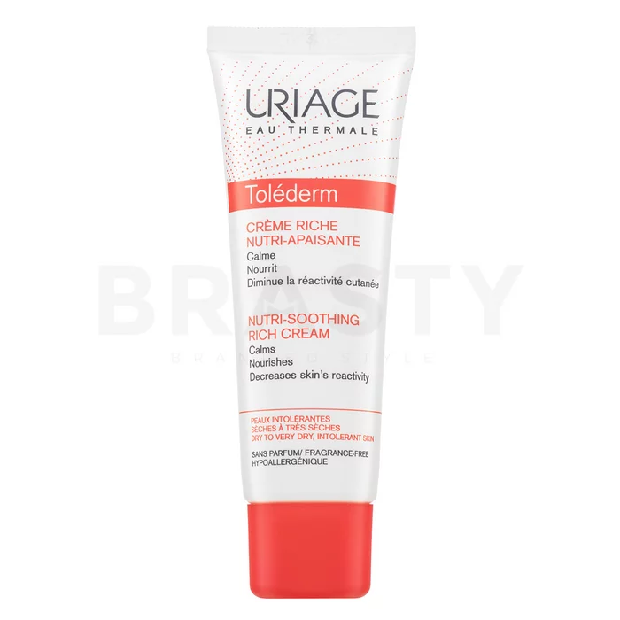 Uriage Toléderm Riche Nutri-Soothing Cream nyugtató emulzió nagyon száraz és érzékeny arcbőrre 50 ml