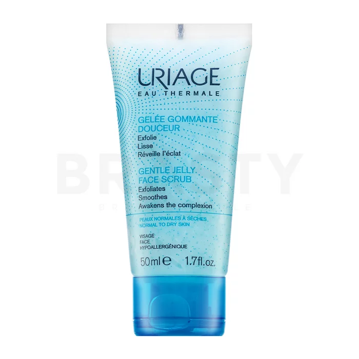 Uriage Gentle Jelly Face Scrub multifunctionele reinigingsgel en scrub voor het gezicht 50 ml