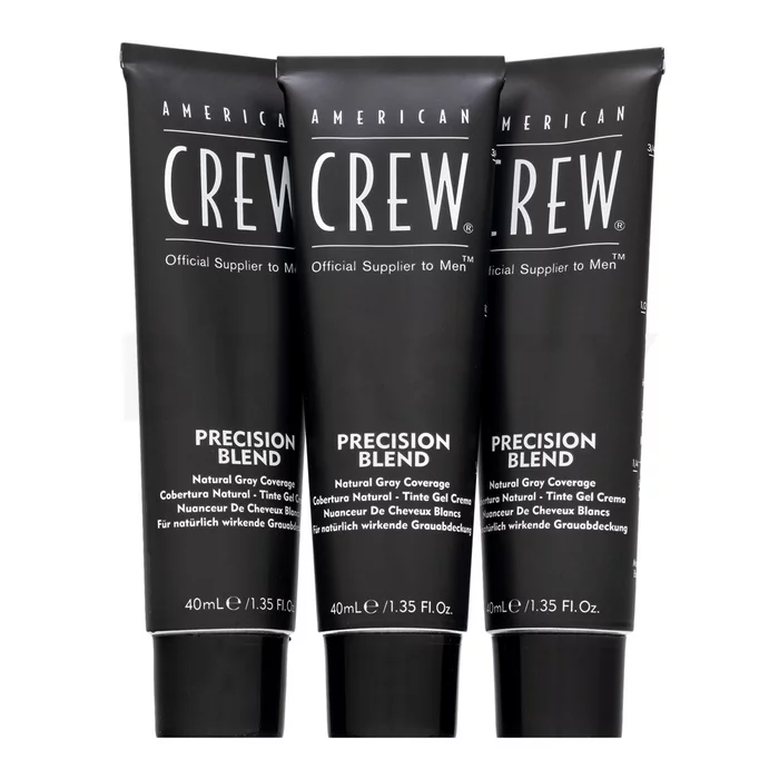 American Crew Precision Blend Natural Gray Coverage Color de pelo Para hombres Medium Natural 4-5 3 x 40 ml