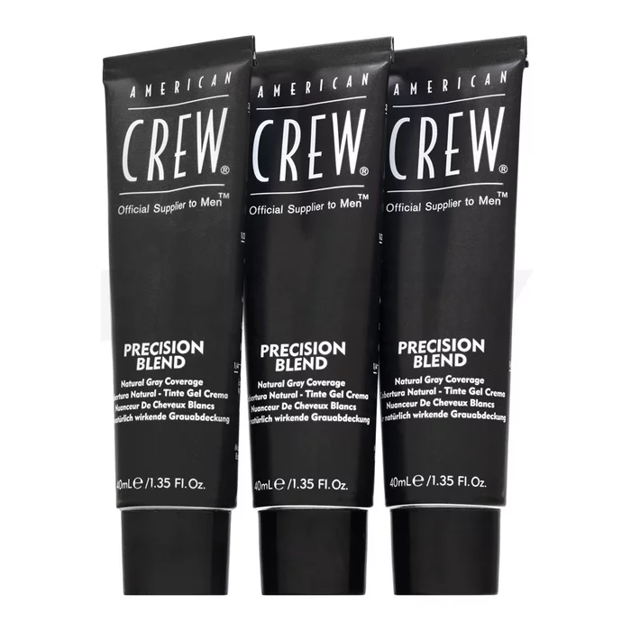 American Crew Precision Blend Natural Gray Coverage Color de pelo Para hombres Light Blond 7-8 3 x 40 ml
