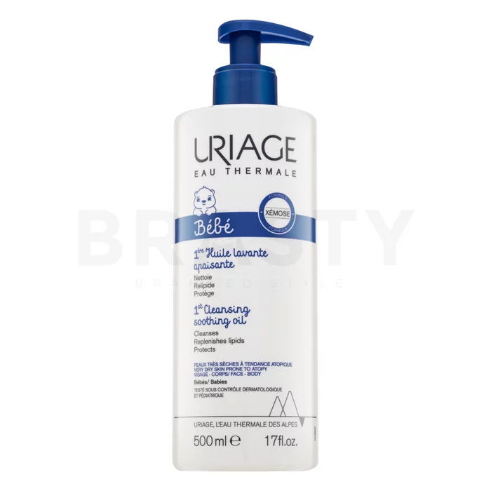 Uriage Bébé peneče se čistilno olje 1st Cleansing Soothing Oil 500 ml