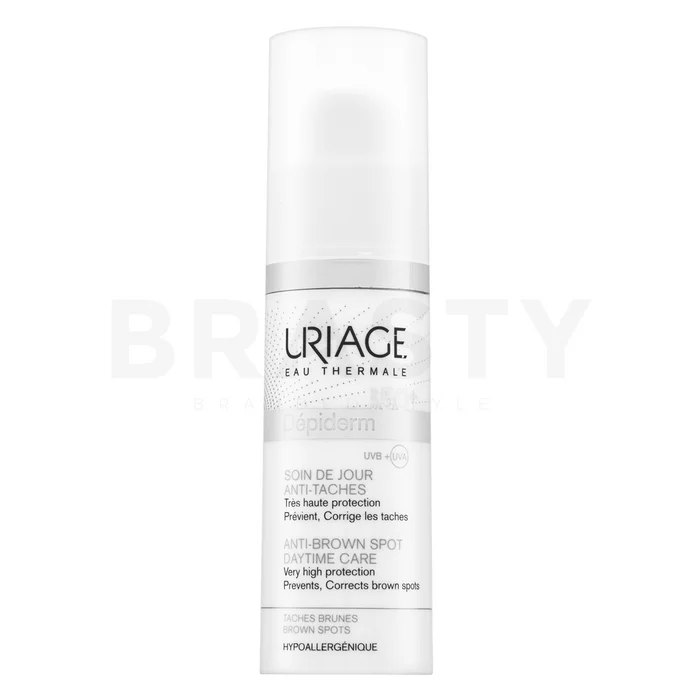 Uriage Dépiderm Anti-Brown Spot Daytime Care SPF50+ védő szérum pigmentfoltok ellen 30 ml