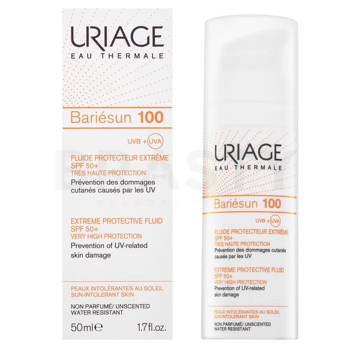 Uriage Bariésun 100 Extreme Protective Fluid SPF50+ hidratáló és védő fluid nagyon érzékeny bőrre 50 ml