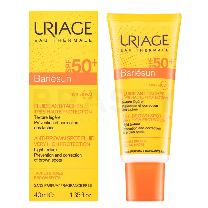 Uriage Bariésun Anti-Brown Spot Fluid SPF 50+ hidratáló és védő fluid pigmentfoltok ellen 40 ml