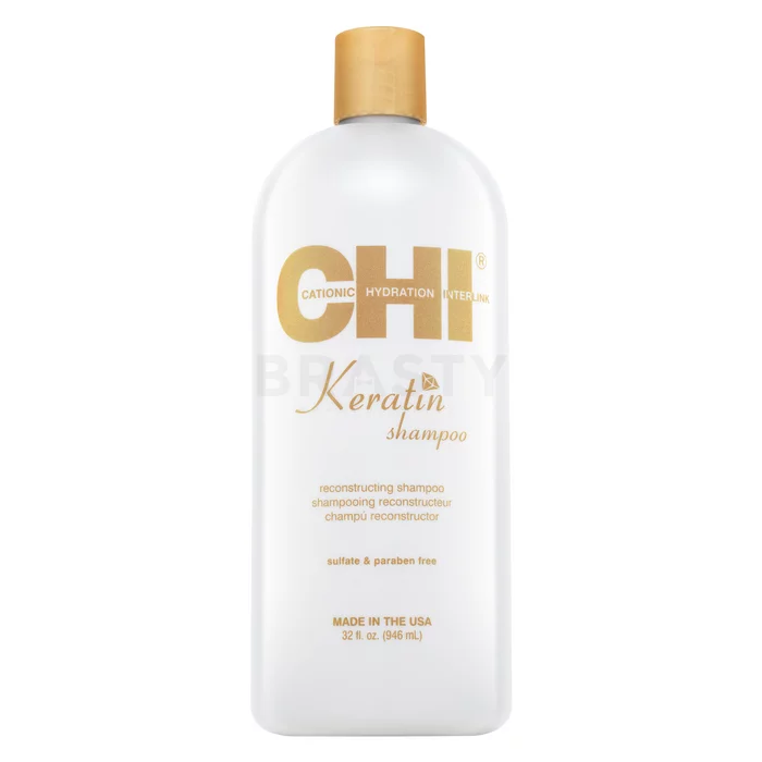 CHI Keratin Shampoo șampon de netezire pentru păr aspru si indisciplinat 946 ml