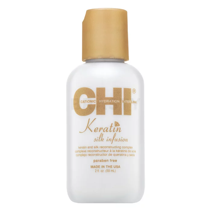CHI Keratin Silk Infusion hajkúra durva és rakoncátlan hajra 59 ml