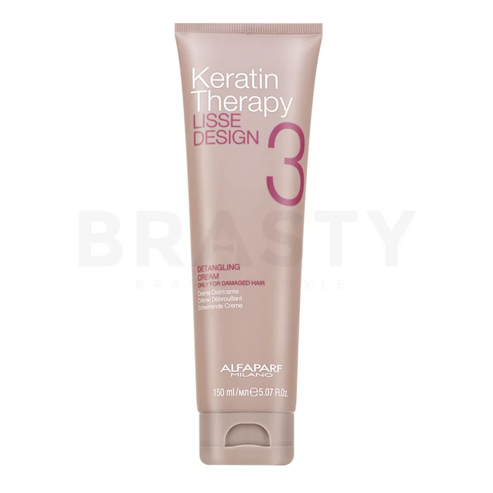 Alfaparf Milano Lisse Design Keratin Therapy Detangling Cream krem do stylizacji dla łatwiejszego rozszczesywania 150 ml