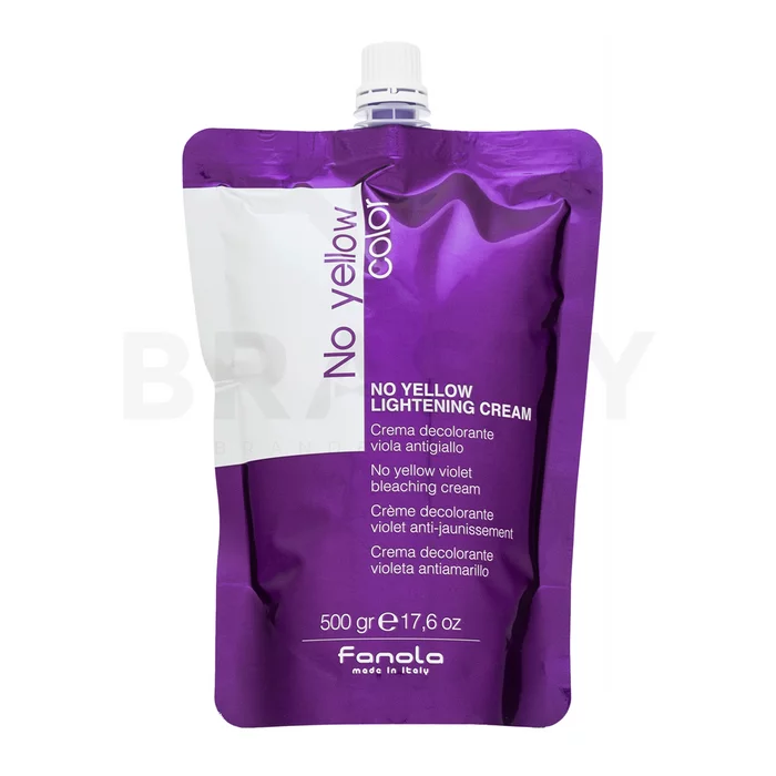 Fanola No Yellow Lightening Cream Крем за изсветляване на косата 500 g