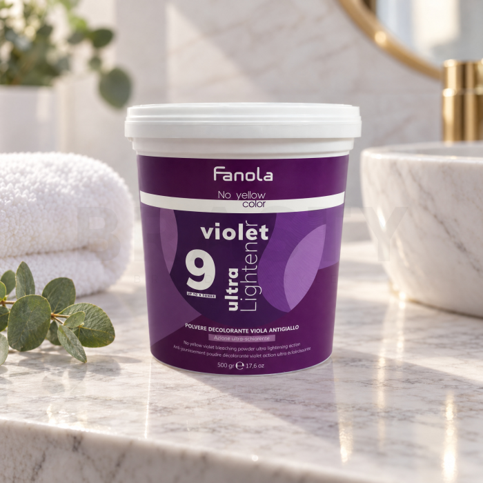 Fanola No Yellow Color Ultra Lightener púder pre zosvetlenie vlasov Violet 500 g