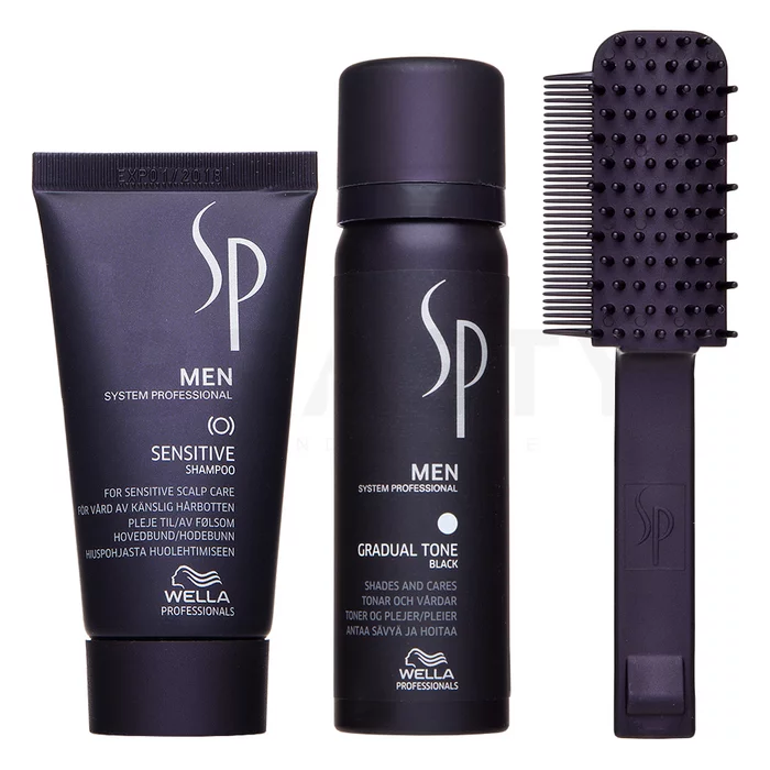 Wella Professionals SP Men Gradual Tone Black nastavite za povrnitev naravne barve las DAMAGE BOX 60 ml