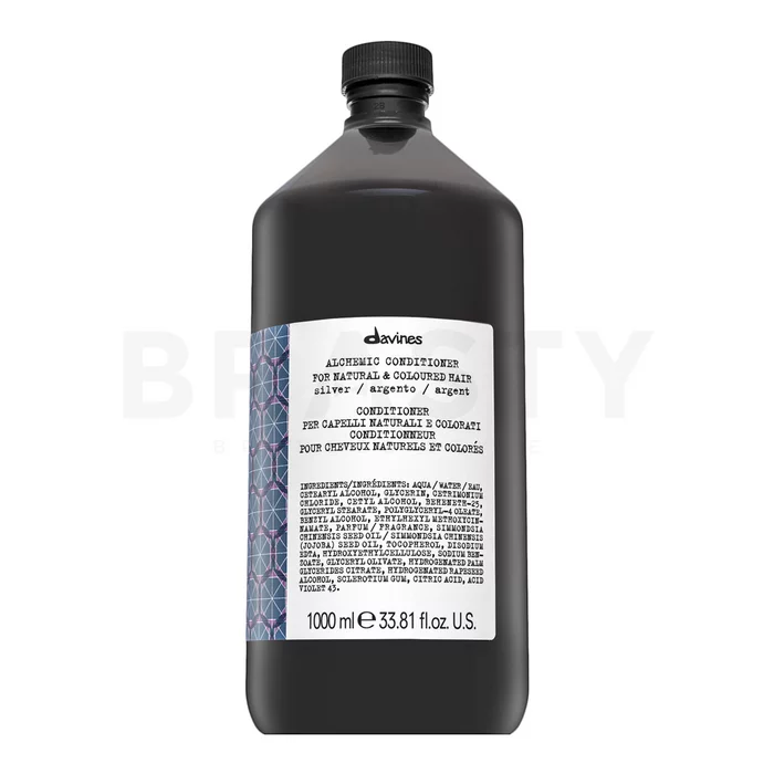 Davines Alchemic Conditioner balsam pentru păr blond platinat si grizonat Silver 1000 ml