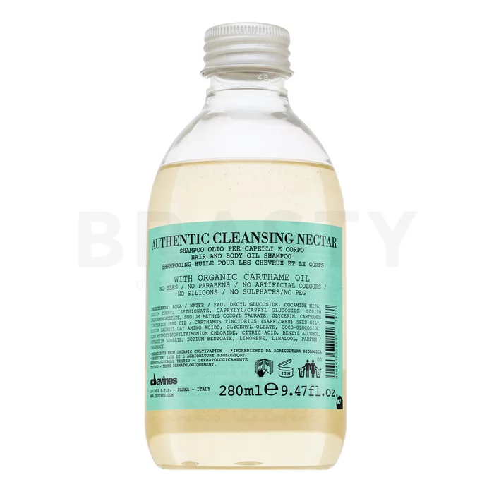 Davines Authentic Cleansing Nectar reinigende shampoo voor hydraterend haar 280 ml