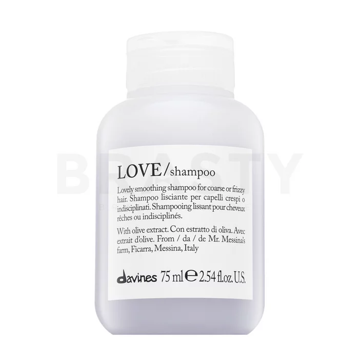 Davines Essential Haircare Love Smoothing Shampoo shampoo voor zacht en glanzend haar 75 ml