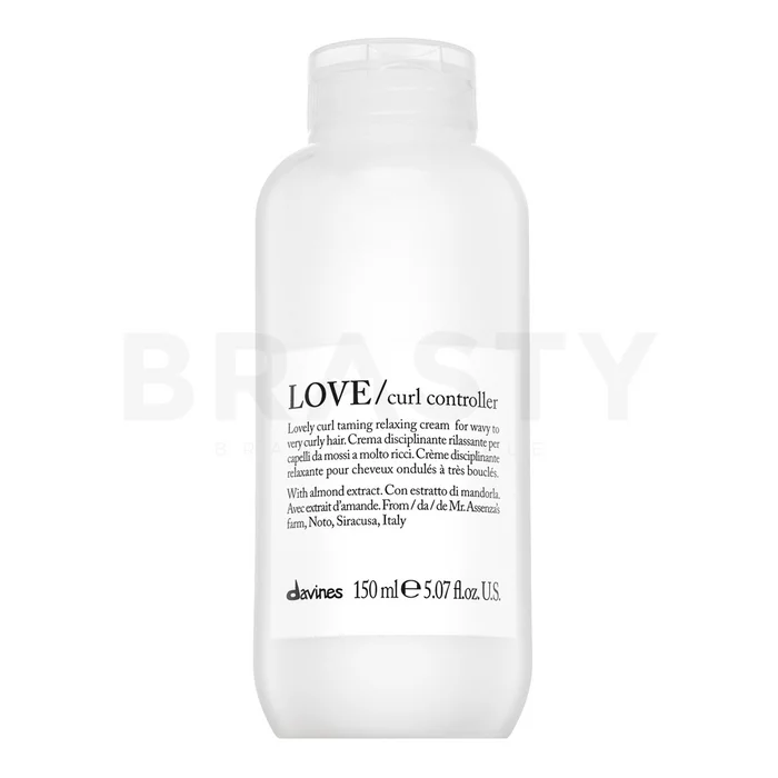 Davines Essential Haircare Love Curl Controller gladmakende crème voor glans op golvend en krullend haar 150 ml