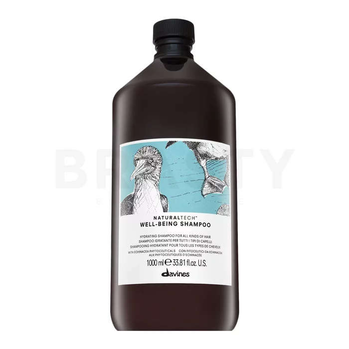 Davines Natural Tech Well-Being Shampoo tápláló sampon puha és fényes hajért 1000 ml