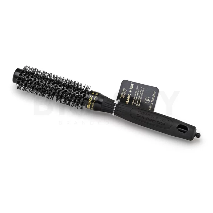 Olivia Garden Ceramic+Ion Tourmalin Black Brush Cepillo para el cabello 20 mm