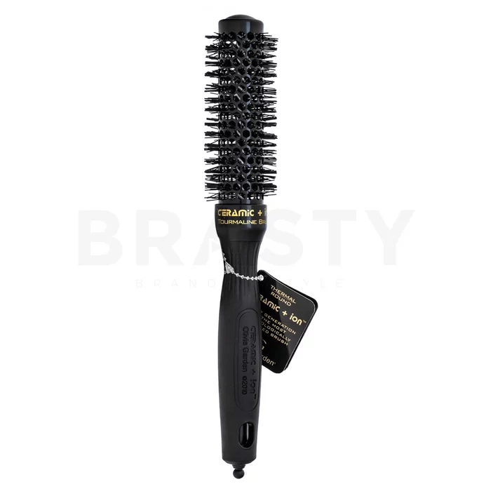 Olivia Garden Ceramic+Ion Tourmalin Black Brush Cepillo para el cabello 25 mm