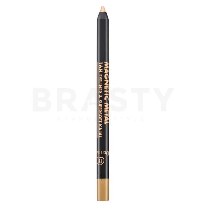Dermacol Magnetic Metal 16H Eyeliner & Supersoft Kajal matita occhi 01 Gold 2 g