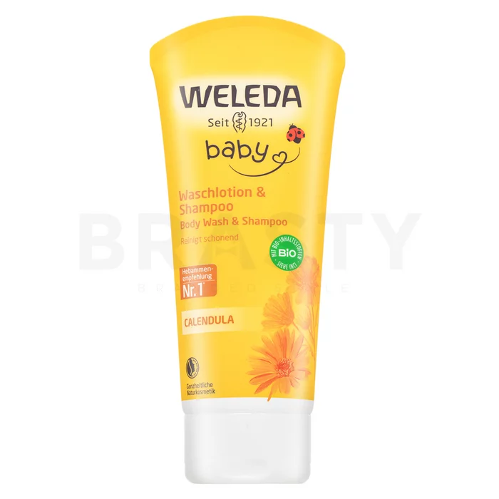 Weleda Baby Calendula Body Wash & Shampoo sampon és tusfürdő 2in1 gyerekeknek 200 ml