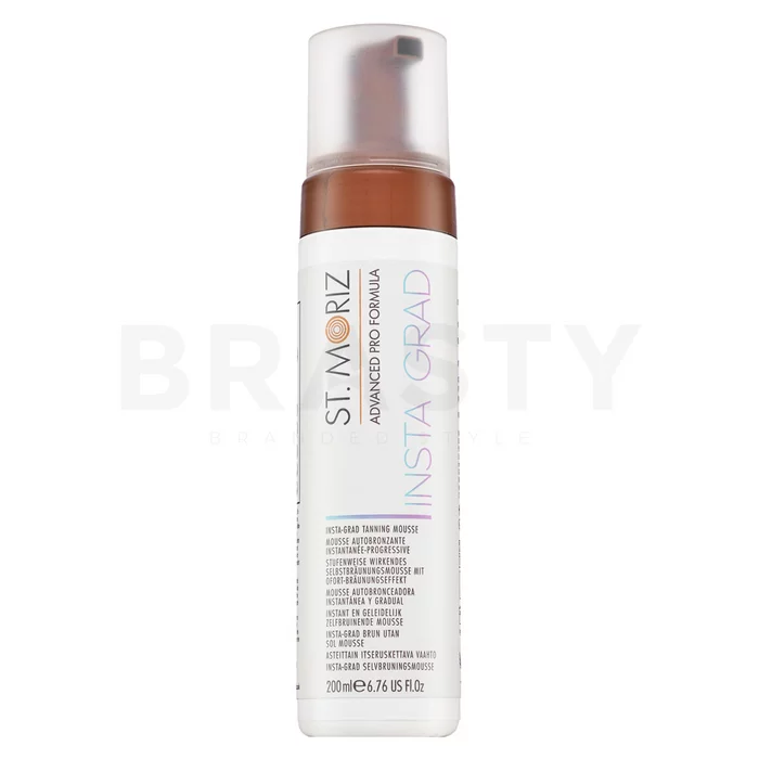 St.Moriz Advanced Pro Formula Insta-Grad Tanning Mousse gyorsan felszívódó önbarnító hab a fokozatos barnulásért 200 ml