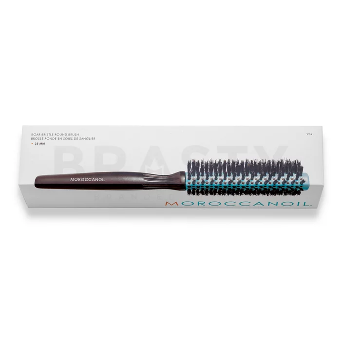 Moroccanoil Wooden Boar Bristle Round Brush 25 mm szczotka do włosów z włosiem dzika