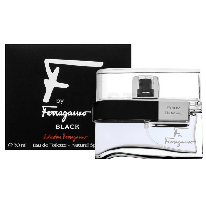 Salvatore Ferragamo F by Ferragamo Pour Homme Black Eau de Toilette voor mannen 30 ml