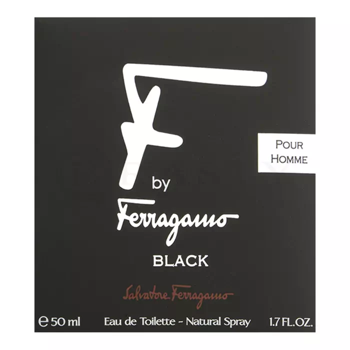 Salvatore Ferragamo F by Ferragamo Pour Homme Black Eau de Toilette voor mannen 50 ml