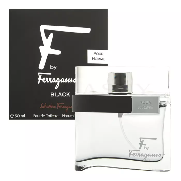 Salvatore Ferragamo F by Ferragamo Pour Homme Black Eau de Toilette voor mannen 50 ml