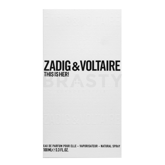 Zadig & Voltaire This is Her! Eau de Parfum para mujer 100 ml