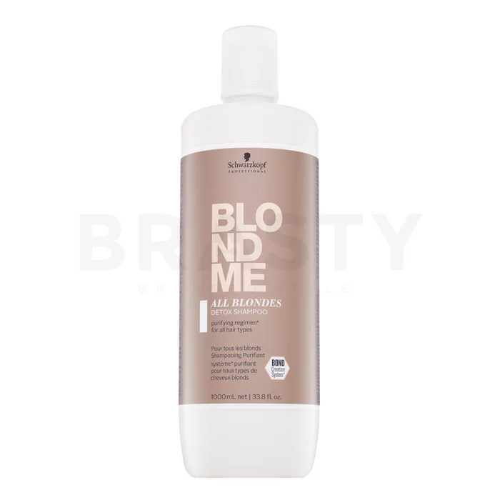Schwarzkopf Professional BlondMe All Blondes Detox Shampoo posilujúci šampón pre blond vlasy 1000 ml