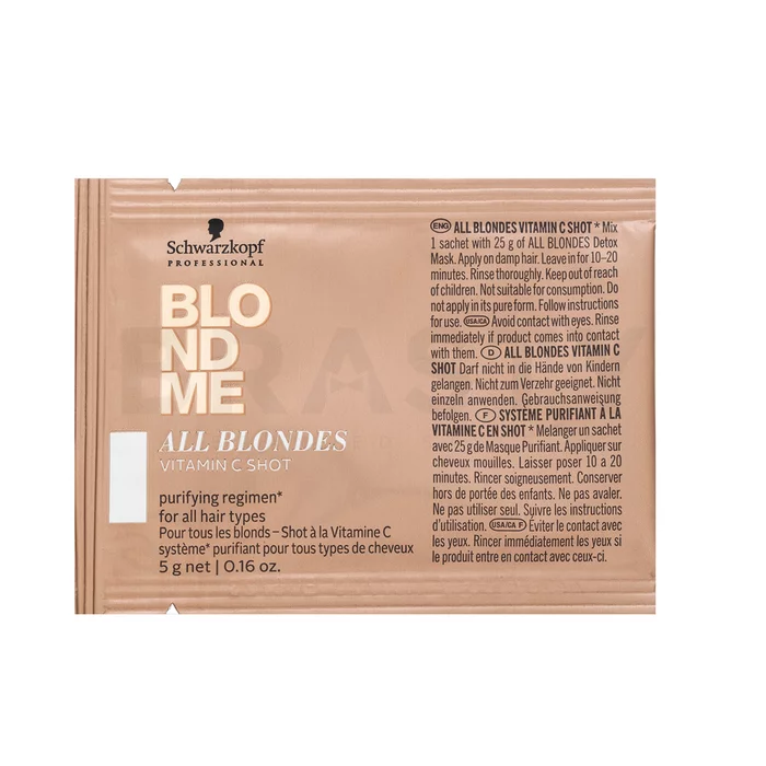 Schwarzkopf Professional BlondMe All Blondes Vitamin C Shot cura rigenerativa concentrata per capelli biondi 5 x 5 g