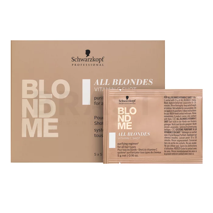 Schwarzkopf Professional BlondMe All Blondes Vitamin C Shot cura rigenerativa concentrata per capelli biondi 5 x 5 g