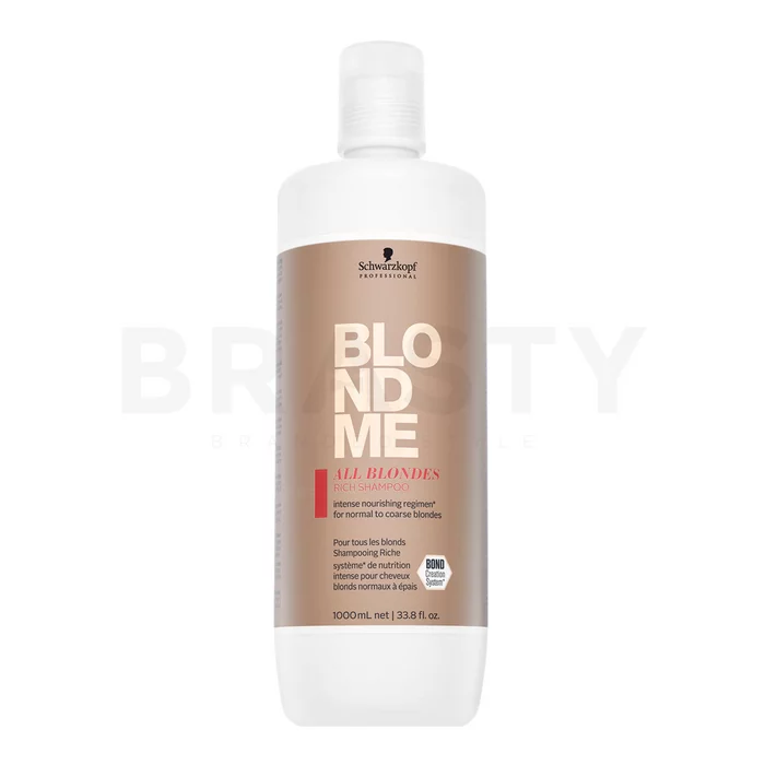 Schwarzkopf Professional BlondMe All Blondes Rich Shampoo vyživující šampon pro blond vlasy 1000 ml