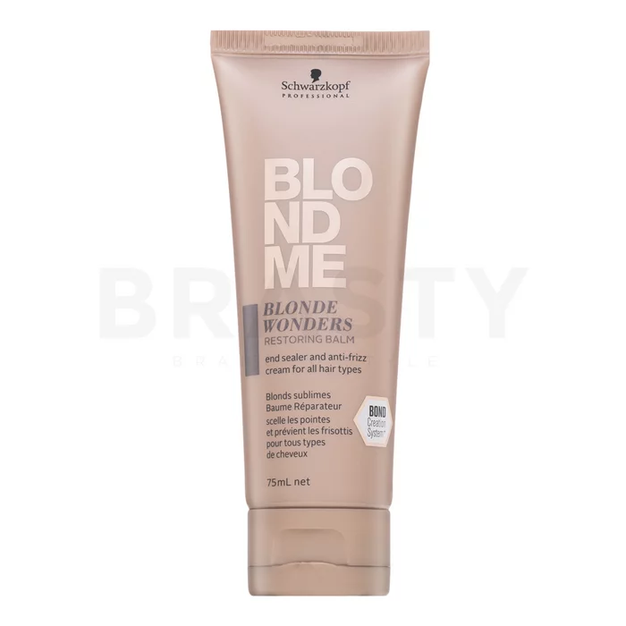 Schwarzkopf Professional BlondMe Blonde Wonders Restoring Balm verzorging zonder spoelen voor blond haar 75 ml