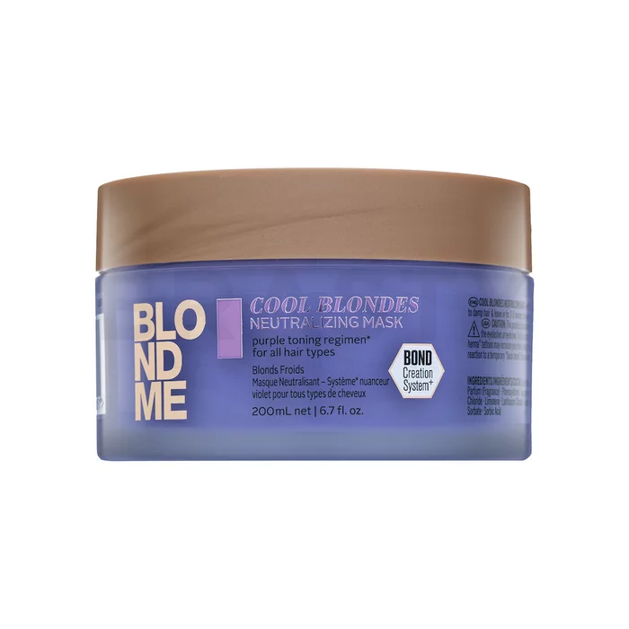 Schwarzkopf Professional BlondMe Cool Blondes Neutralizing Mask vyživujúca maska pre platinovo blond a šedivé vlasy 200 ml