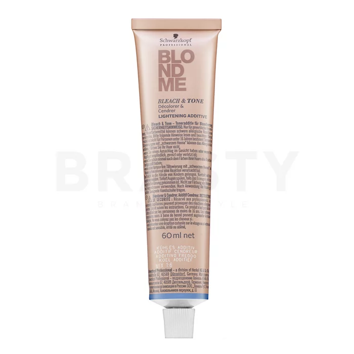 Schwarzkopf Professional BlondMe Bleach & Tone Lightening Additive crème om het haar lichter te maken Cool 60 ml