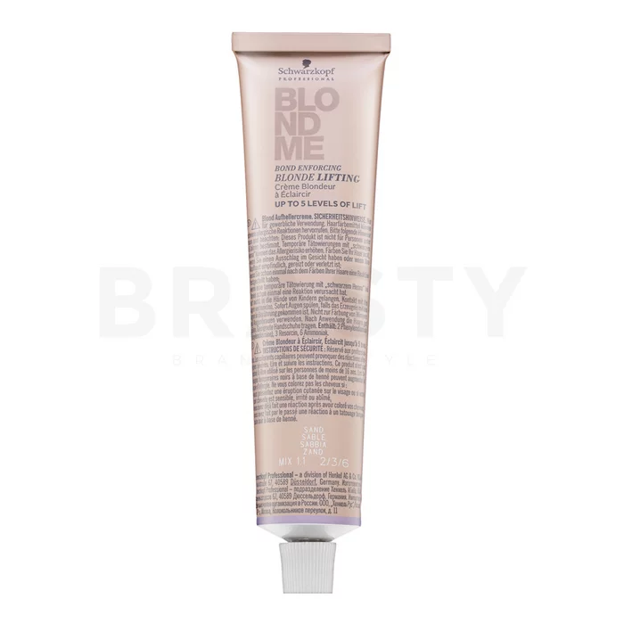 Schwarzkopf Professional BlondMe Bond Enforcing Blonde Lifting crema per schiarire i capelli Sand 60 ml