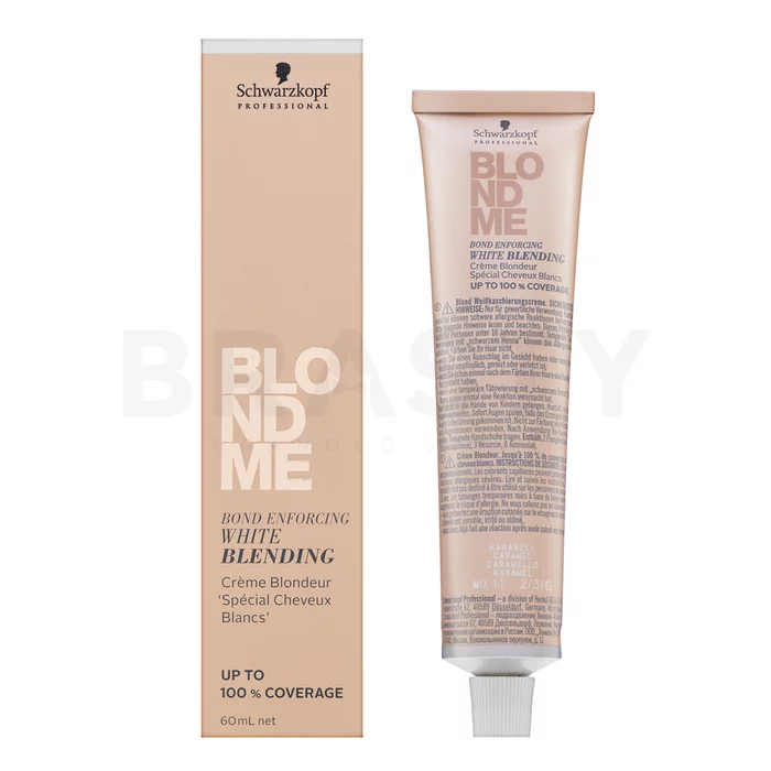 Schwarzkopf Professional BlondMe Bond Enforcing White Blending crema per schiarire i capelli Caramel 60 ml