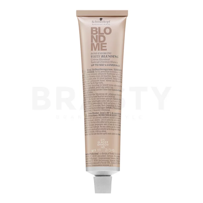 Schwarzkopf Professional BlondMe Bond Enforcing White Blending crema per schiarire i capelli Ice 60 ml