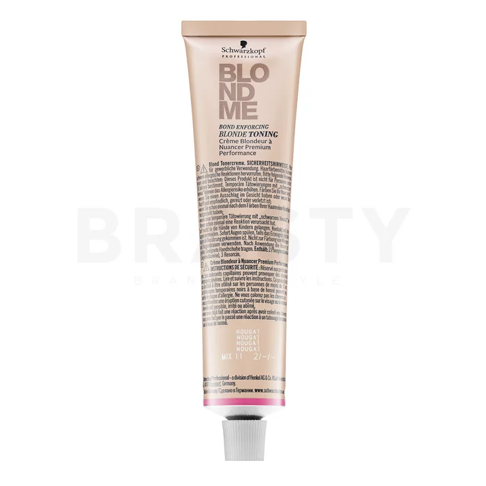 Schwarzkopf Professional BlondMe Bond Enforcing Blonde Toning Tönungscreme für alle Haartypen Nougat 60 ml
