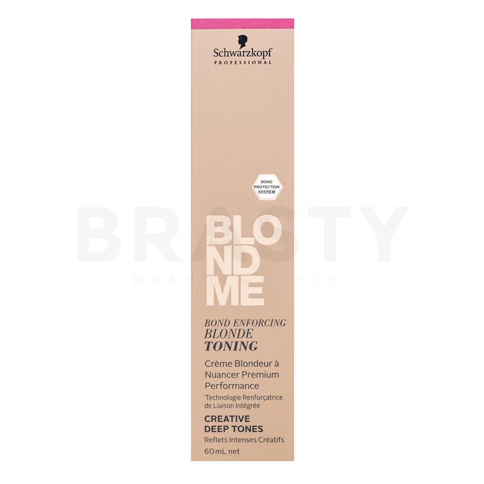 Schwarzkopf Professional BlondMe Bond Enforcing Blonde Toning Tönungscreme für alle Haartypen Nougat 60 ml