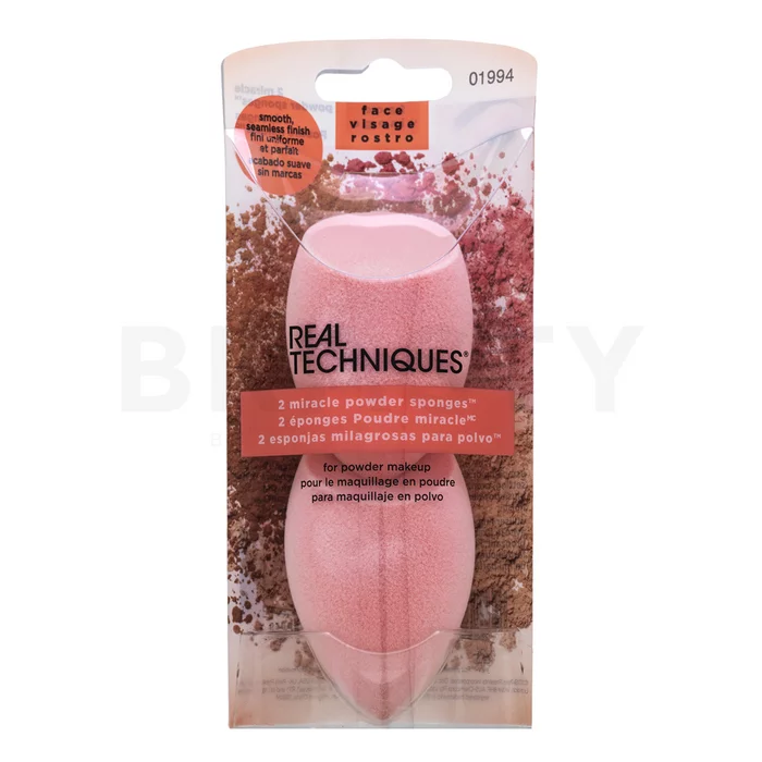 Real Techniques Miracle Complexion Powder Sponge 2 pcs goba za prah