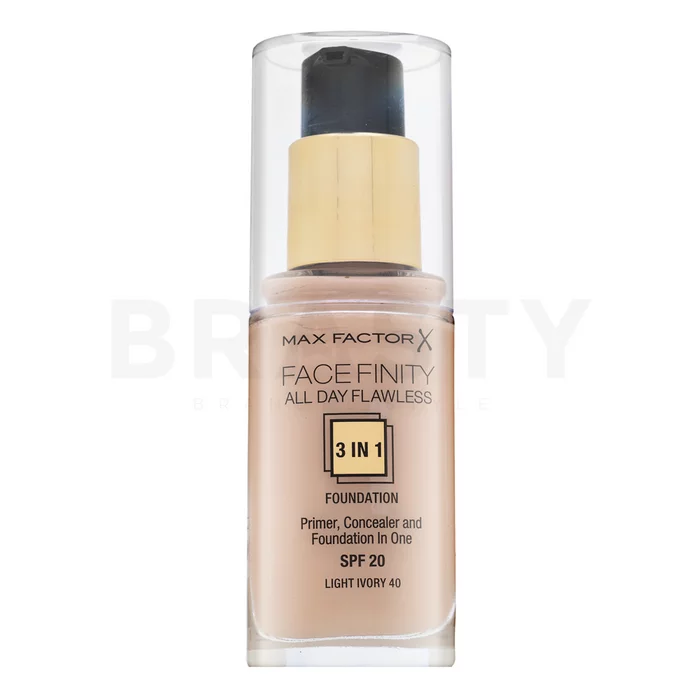 Max Factor Facefinity All Day Flawless Flexi-Hold 3in1 Primer Concealer Foundation SPF20 vloeibare make-up 3v1 40 30 ml