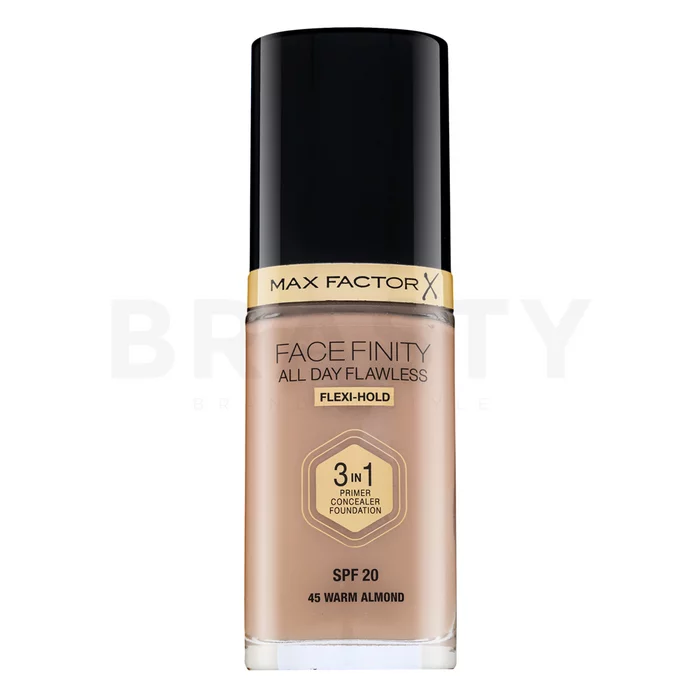 Max Factor Facefinity All Day Flawless Flexi-Hold 3in1 Primer Concealer Foundation SPF20 tekoča ličila 3v1 45 30 ml