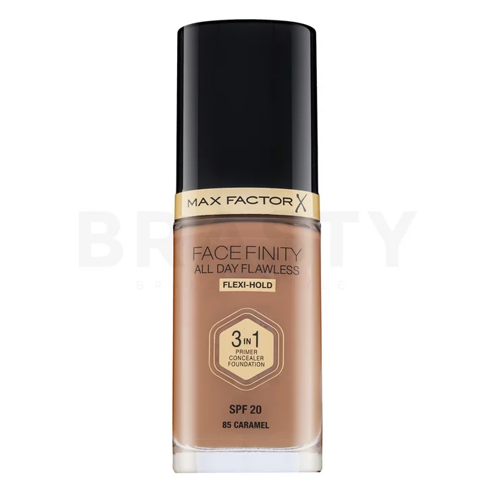 Max Factor Facefinity All Day Flawless Flexi-Hold 3in1 Primer Concealer Foundation SPF20 tekoča ličila 3v1 85 30 ml
