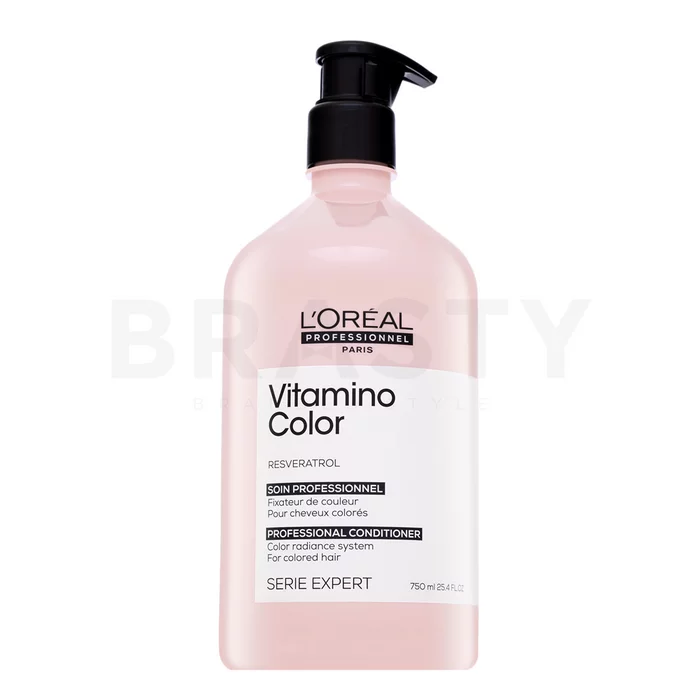 L´Oréal Professionnel Série Expert Vitamino Color Resveratrol Conditioner vyživujúci kondicionér pre lesk a ochranu farbených vlasov 750 ml
